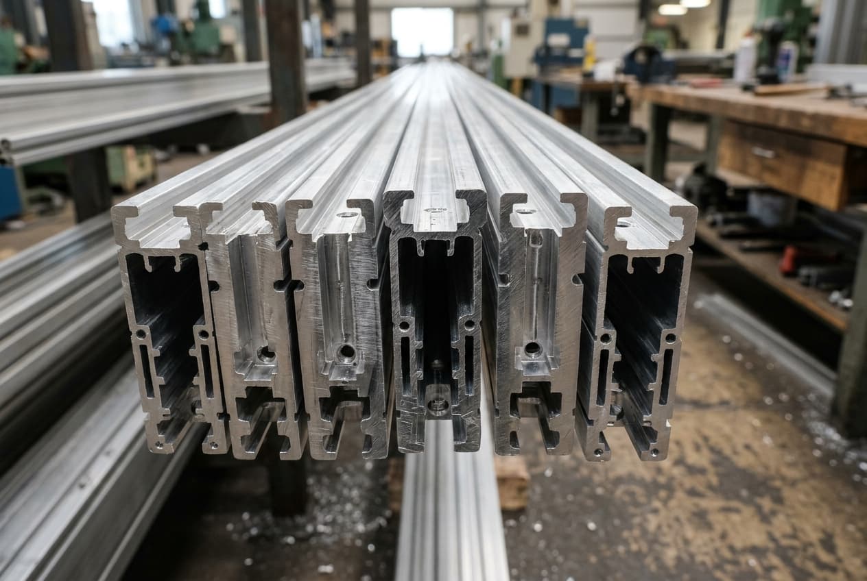 Aluminium tower bolt sections